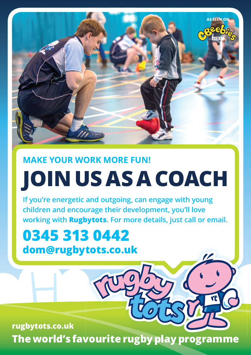 Rugbytots are looking for a coach! Visit Chislehurst