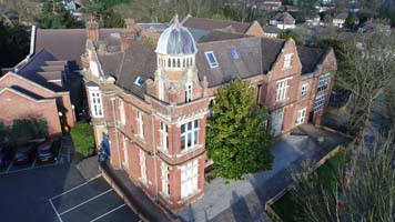 Aerial shot of Babington