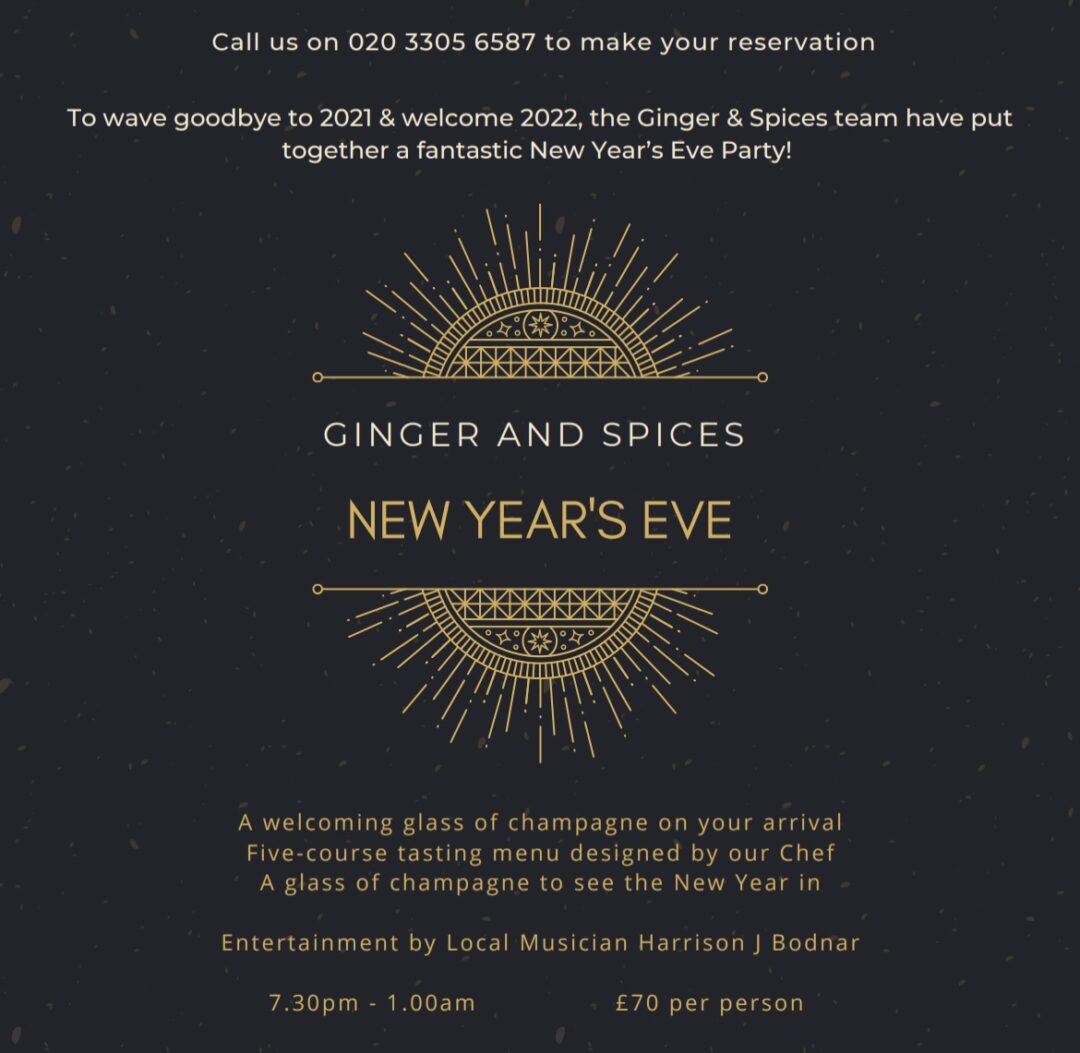 Ginger and Spices New Years Eve Visit Chislehurst